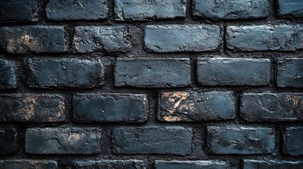 Fototapeta premium Black Brick Wall Texture