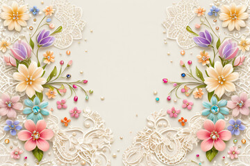 background with flowers