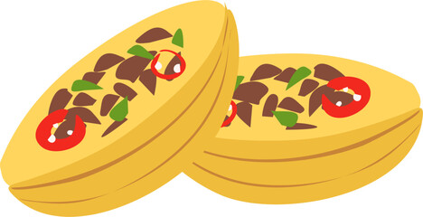 Malaysian food Illustration. Malaysian cuisine.