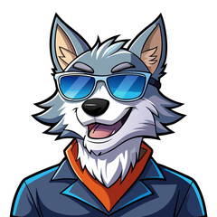 Wolf mascot Character 