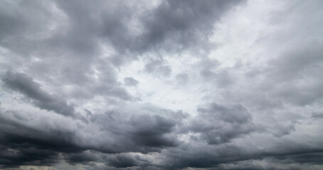 Dark sky with stormy clouds. Dramatic sky rain,Dark clouds before a thunder-storm.