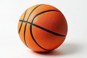 Fototapeta premium Generate an image of a standard orange basketball, with black lines running along
