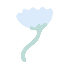 デフォルメラフフラワーイラスト★PNG