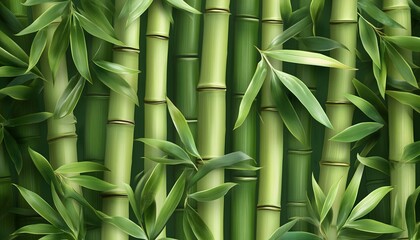 A seamless illustration of bamboo