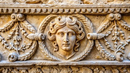 Ancient Roman wall carving