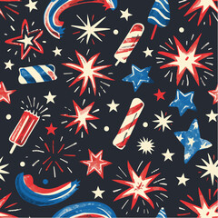 Seamless patterns background of celebrate Festival