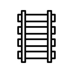 Railway line icon. Mining icon. Mining icon isolated on white background. Transparent background, minimalist symbol. Vector images