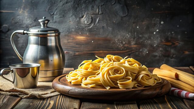 Argentine pasta frola served with mate and kettle
