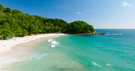 Nature shot landscape view typical beach sunset 
