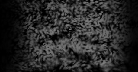 Dark Black Fur Texture Abstract Design