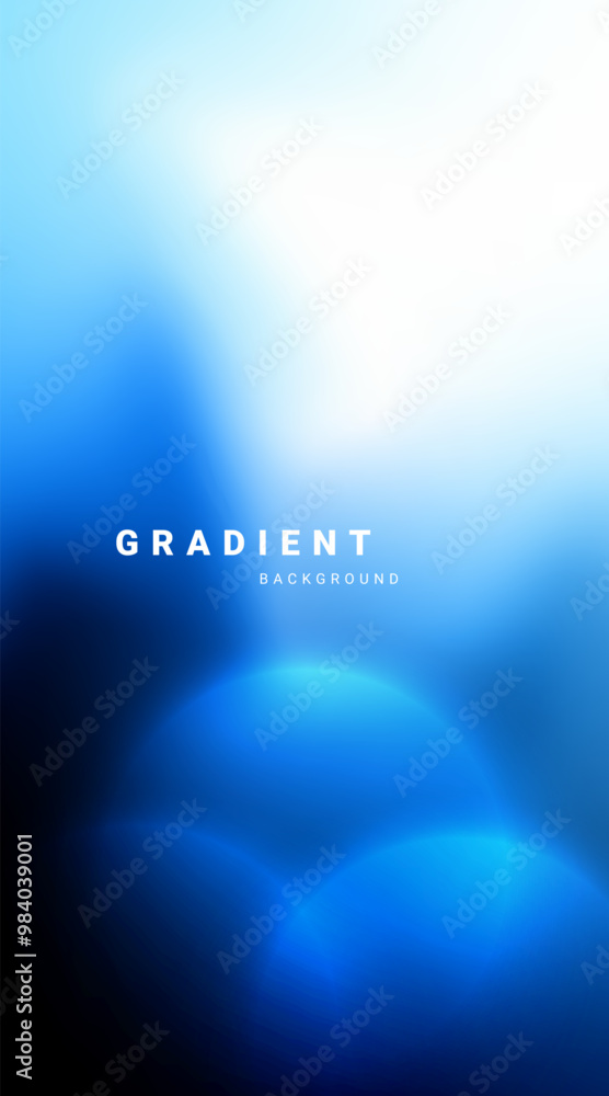 Aufkleber Abstract blurred colored gradient background for presentation,Vertical banner. Vector illustration.