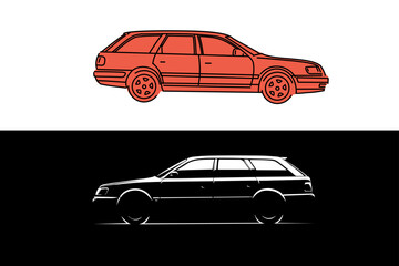 Wallpaper Aesthetic, Trendy automotive Lock Screen, Vector illustrations for apparel prints and other uses. Hand drawn cas.