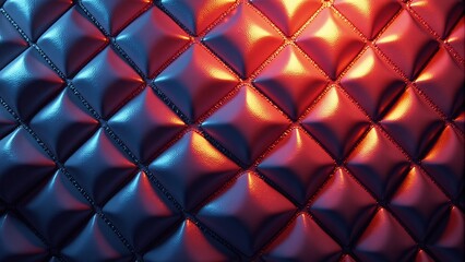 Obraz premium Repeating diamond shapes with a metallic and matte finish
