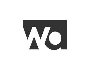 WD creative geometric initial based modern and minimal logo. Letter w d trendy fonts.