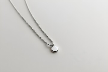 Elegant Pearl Necklace Isolated on White Background