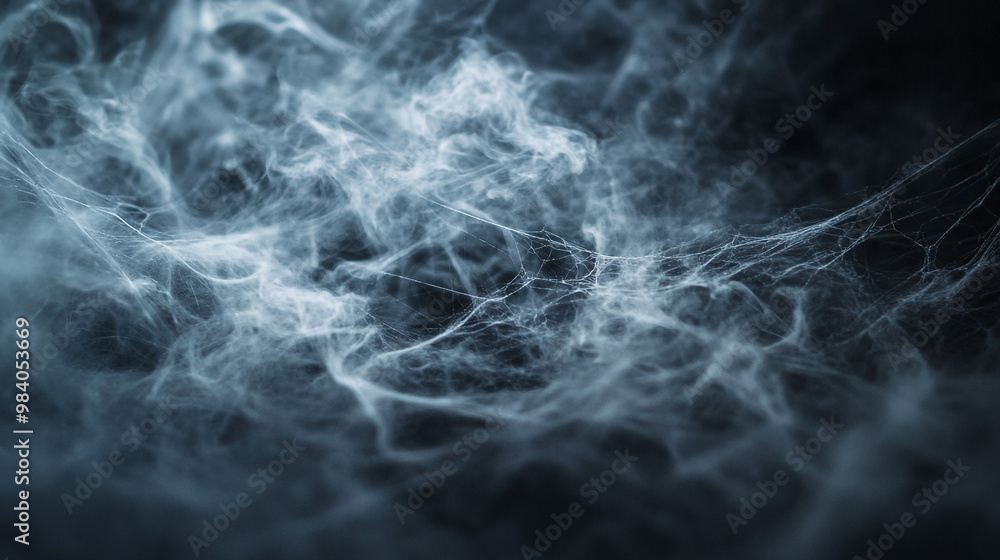 Aufkleber intricate patterns of wispy smoke swirling in the darkness, creating an ethereal atmosphere