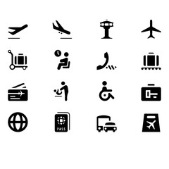 airplane icon, icon for traveling