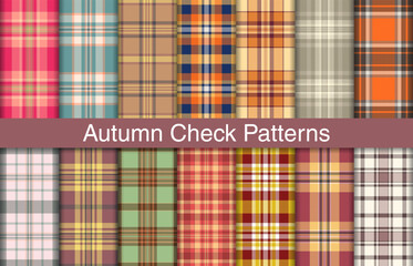 Autumn plaid bundles, textile design, checkered fabric pattern for shirt, dress, suit, wrapping paper print, invitation and gift card.