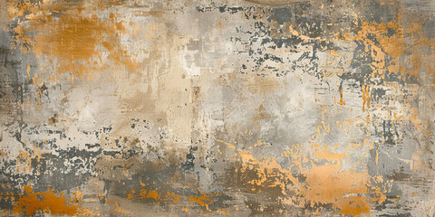 Obraz premium Modern abstract background design in beige and light copper tones. Shabby wall texture