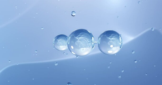 Magnesium chloride rotating molecular structure, 3d model of molecule, chlorides, looped video