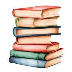 Fototapeta premium stack of books isolated