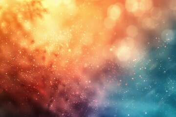 Fototapeta premium Hazy abstract background, warm and cool tones blend, enhancing foreground details, wideangle shot, shallow depth of field, generative AI