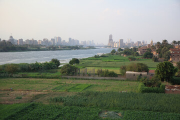 The Nile bank in the late afternoon