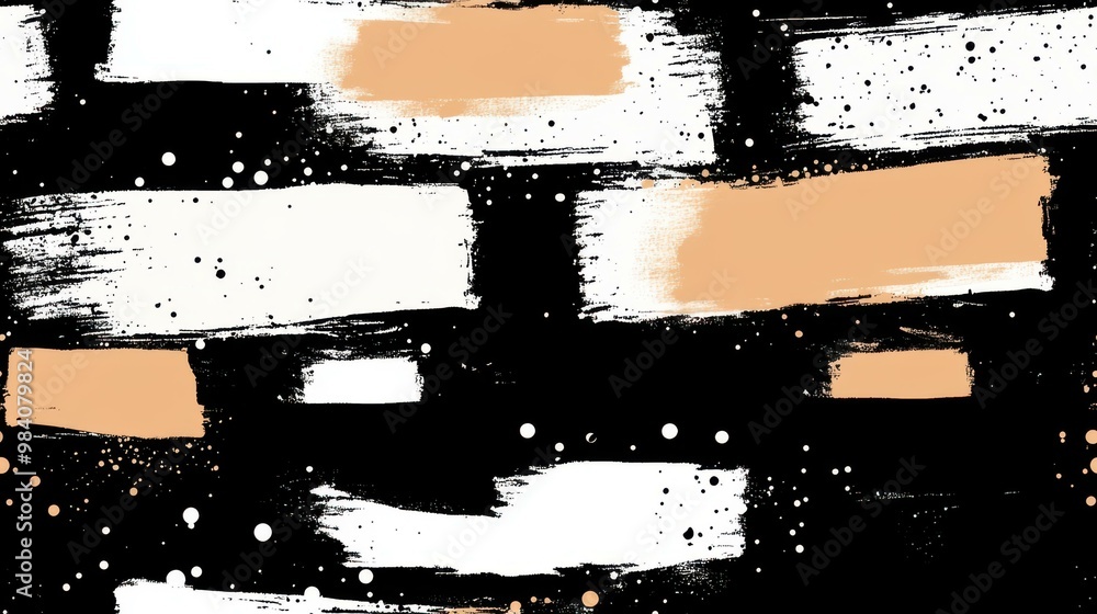 Poster experience a vast canvas filled with bold, abstract brush strokes, ideal for a sleek and minimalist 