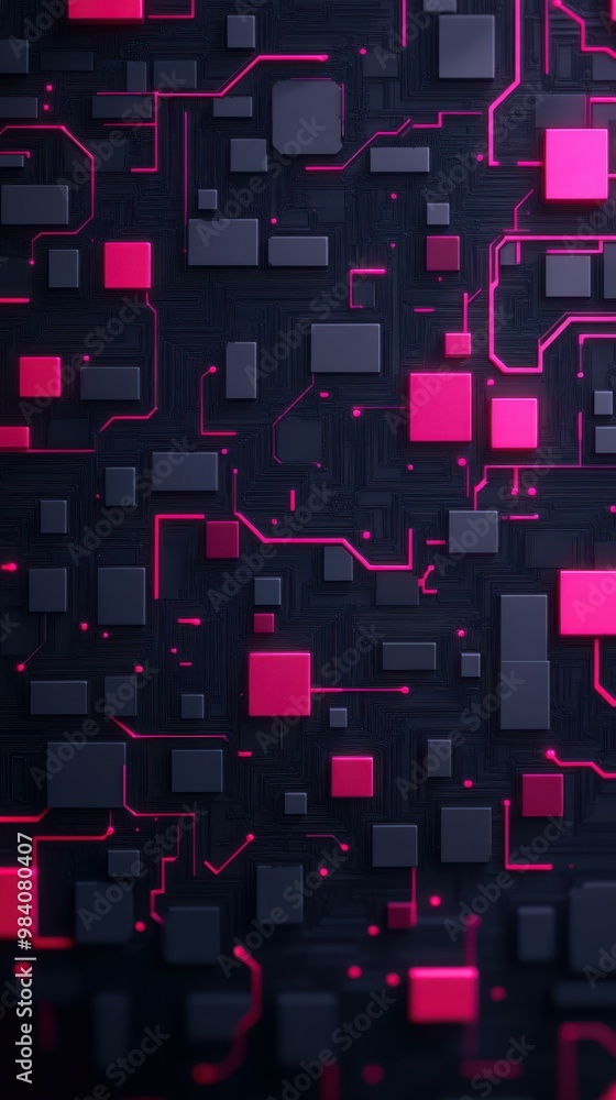 Poster experience a stunning visual of advanced letters floating in space, where light meets tech in breath