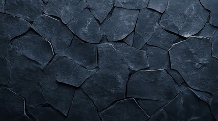 Fototapeta premium Unique dark gray rocky surface featuring grunge patterns, perfect for stylish banners and versatile backgrounds.