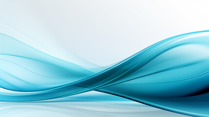 Abstract light blue wave curve business background