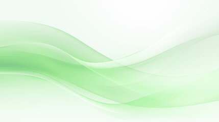 Abstract green wave curve business background