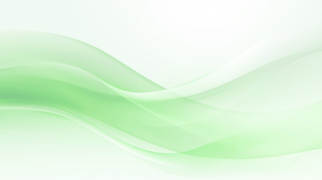 Fototapeta Abstract green wave curve business background