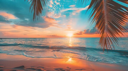 Beautiful cloudscape over the sea, sunrise shot