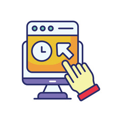 Engagement Rate vector icon stock illustration