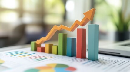 A digital model of a small business growth plan, illustrating key strategies for expansion