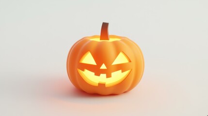 Glowing Jack-O-Lantern: A Festive Halloween Pumpkin