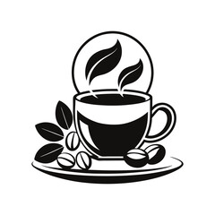 Coffee cup silhouette vector design