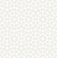 Seamless arabic geometric ornament based on traditional arabic art. 