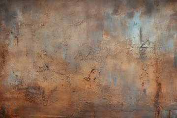 Processed collage of orange rust metal surface texture. Background for banner, backdrop or texture