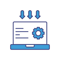 Landing Page Optimization vector icon stock illustration