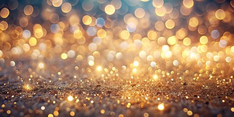 background with abstract texture and light bokeh, vintage lights, glitter, and asymmetric design