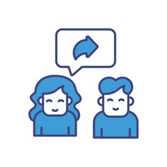 Social Sharing vector icon stock illustration