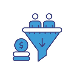 Conversion Tracking vector icon stock illustration