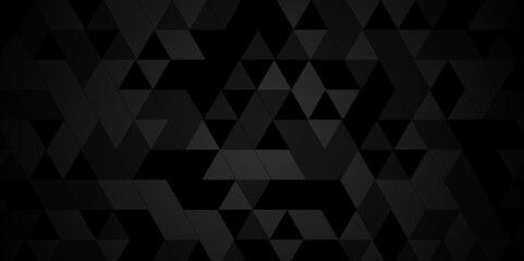 Black abstract modern low polygon overlap triangle layer shape. vector illustration overlapping black triangles. geometric rectangular overlap pattern texture background.