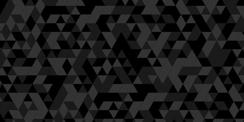 Black abstract modern low polygon overlap triangle layer shape. vector illustration overlapping black triangles. geometric rectangular overlap pattern texture background.