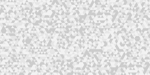 Surface creative diamond pattern gray low Polygon Mosaic triangle business texture background. white and gray geometric diamond low poly graphic repeat pattern triangle facets design.