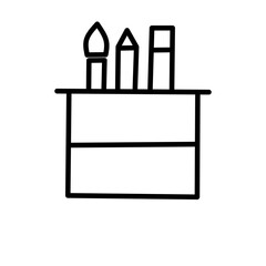 School equipment vector