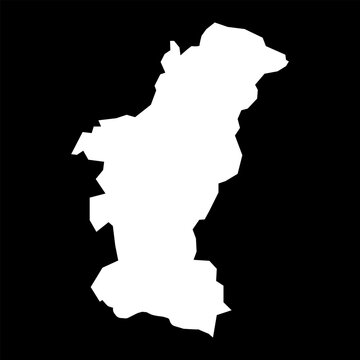 Julfa district map, administrative division of Azerbaijan.