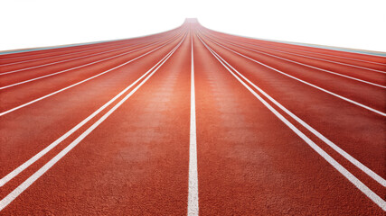 Running Tracks Isolated on Transparent Background – High-Quality Sports Track Illustrations